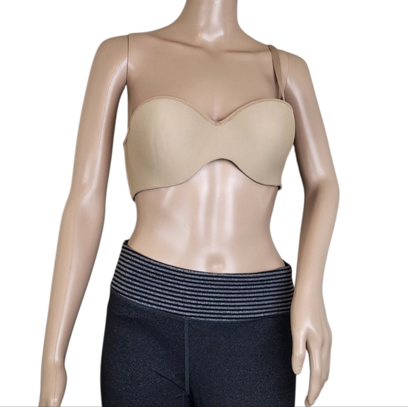 Lilyette Strapless Convertible Bra 34C Nude/Beige - Picture 1 of 3